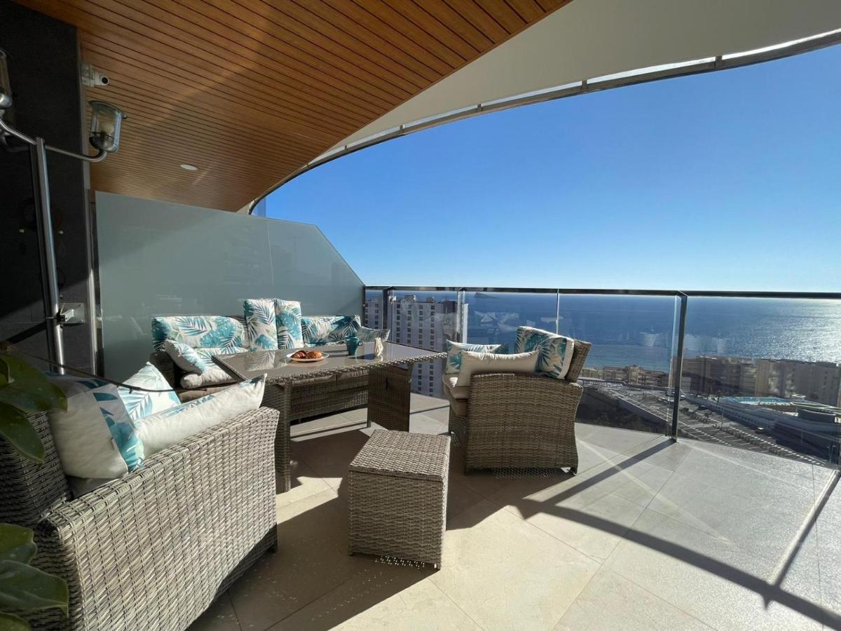 Sunset Waves Benidorm Julieta Vistas Al Mar Premium 200 Mt2 Con Jacuzzi En Terraza公寓 外观 照片