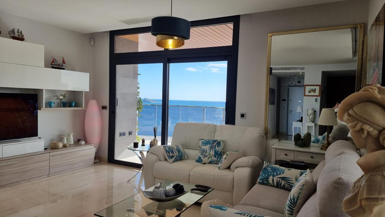 Sunset Waves Benidorm Julieta Vistas Al Mar Premium 200 Mt2 Con Jacuzzi En Terraza公寓 外观 照片